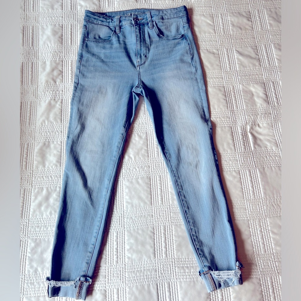 American Eagle super high rise jeggings/jeans